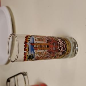 Tall Hard Rock Hollywood shot glass
